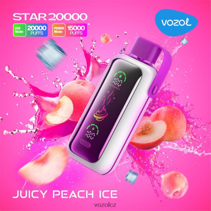 VOZOL STAR 20 000 šťavnatý broskvový led 6F2V6610 | Vozol Vape Store