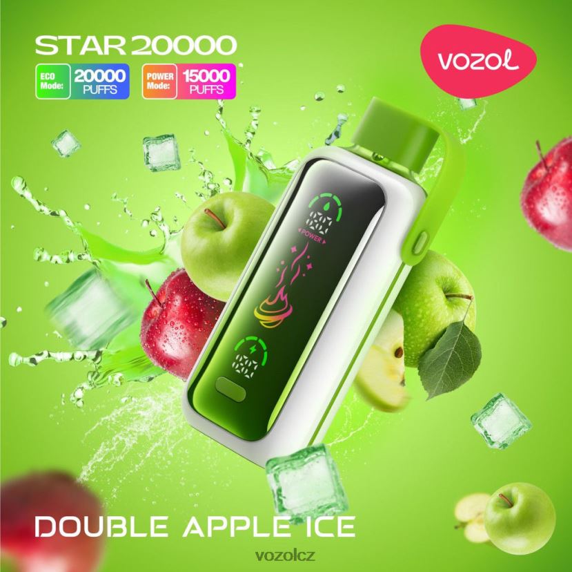 VOZOL STAR 20 000 dvojitý jablečný led 6F2V667 | Vozol Vape Buy