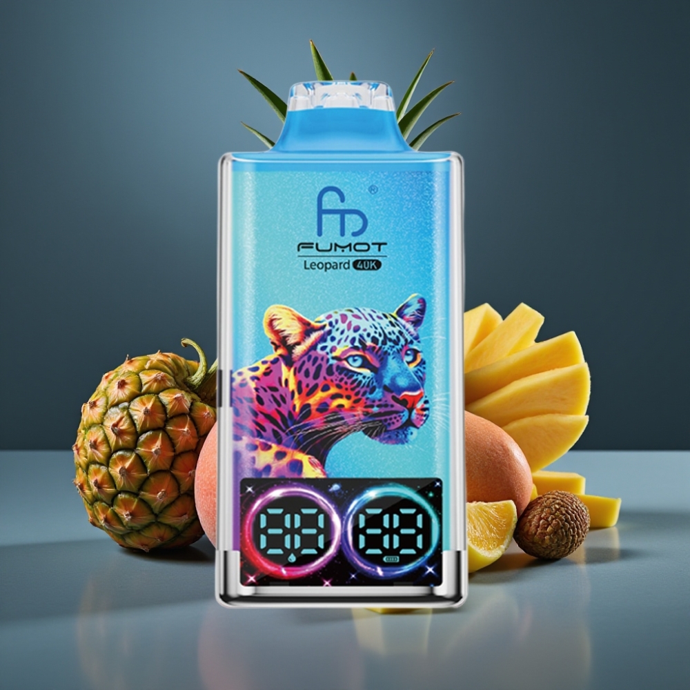 Fumot Leopard 40K Puffs Broskev Mango Ananas 700mAh Dual Mesh Type-C