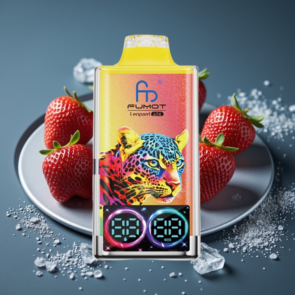 Fumot Leopard 40K Puffs Jahoda Led 700mAh Dual Mesh Type-C