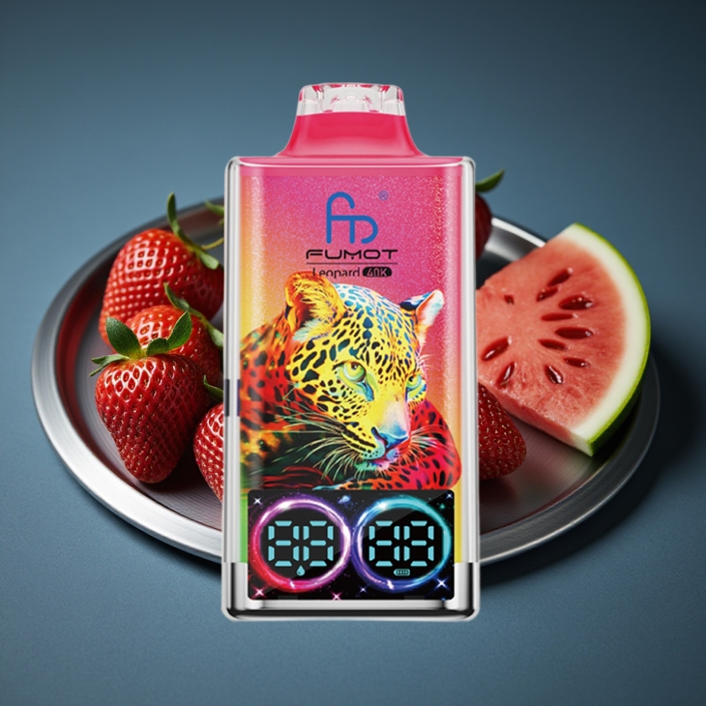 Fumot Leopard 40K Puffs Jahodový Meloun Dual Mesh 700mAh Type-C