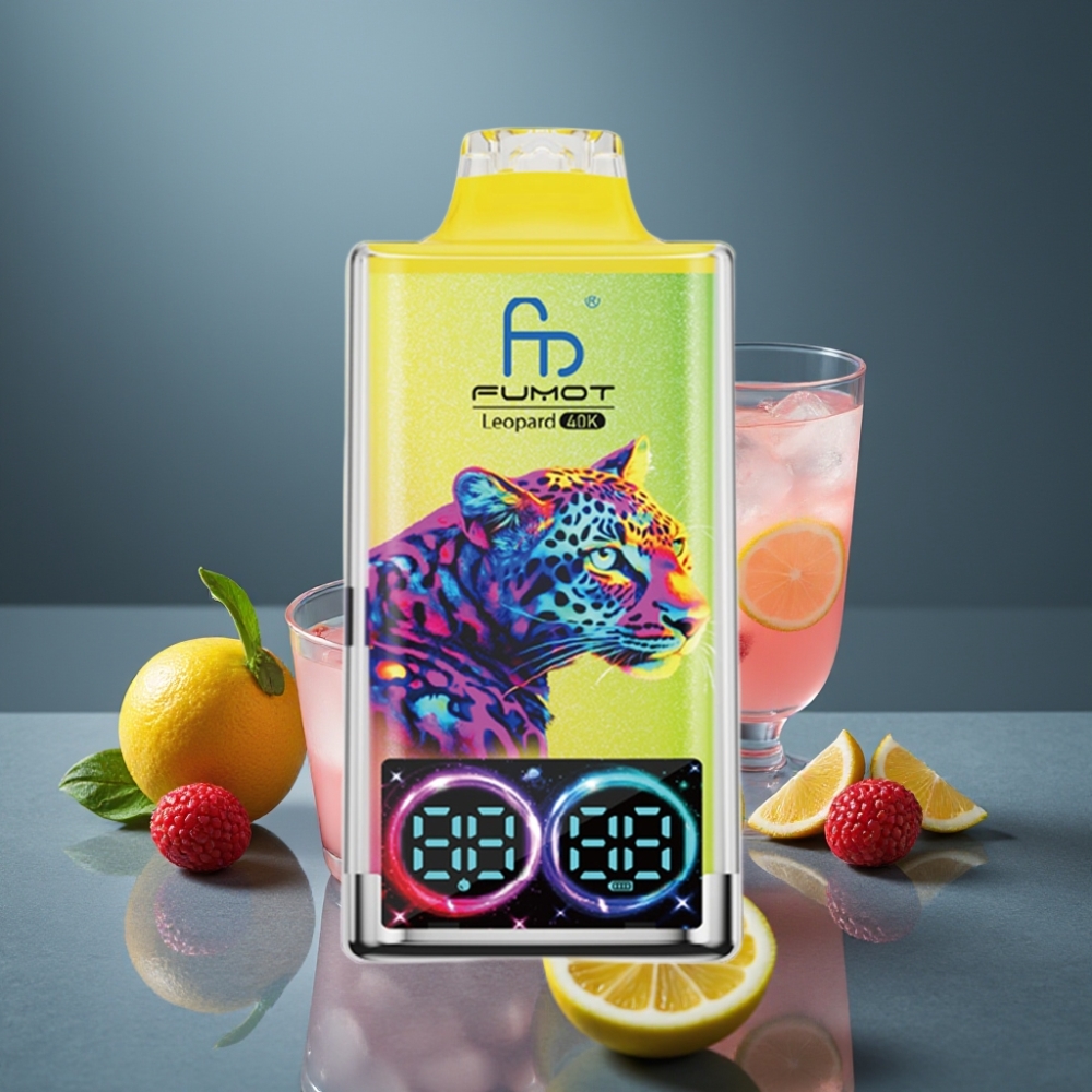 Fumot Leopard 40K Puffs Růžová limonáda Dual Mesh 700mAh Typ-C