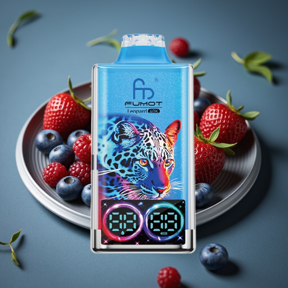 Fumot Leopard 40K Puffs Směs Bobulí, Dual Mesh, 700mAh, Typ-C