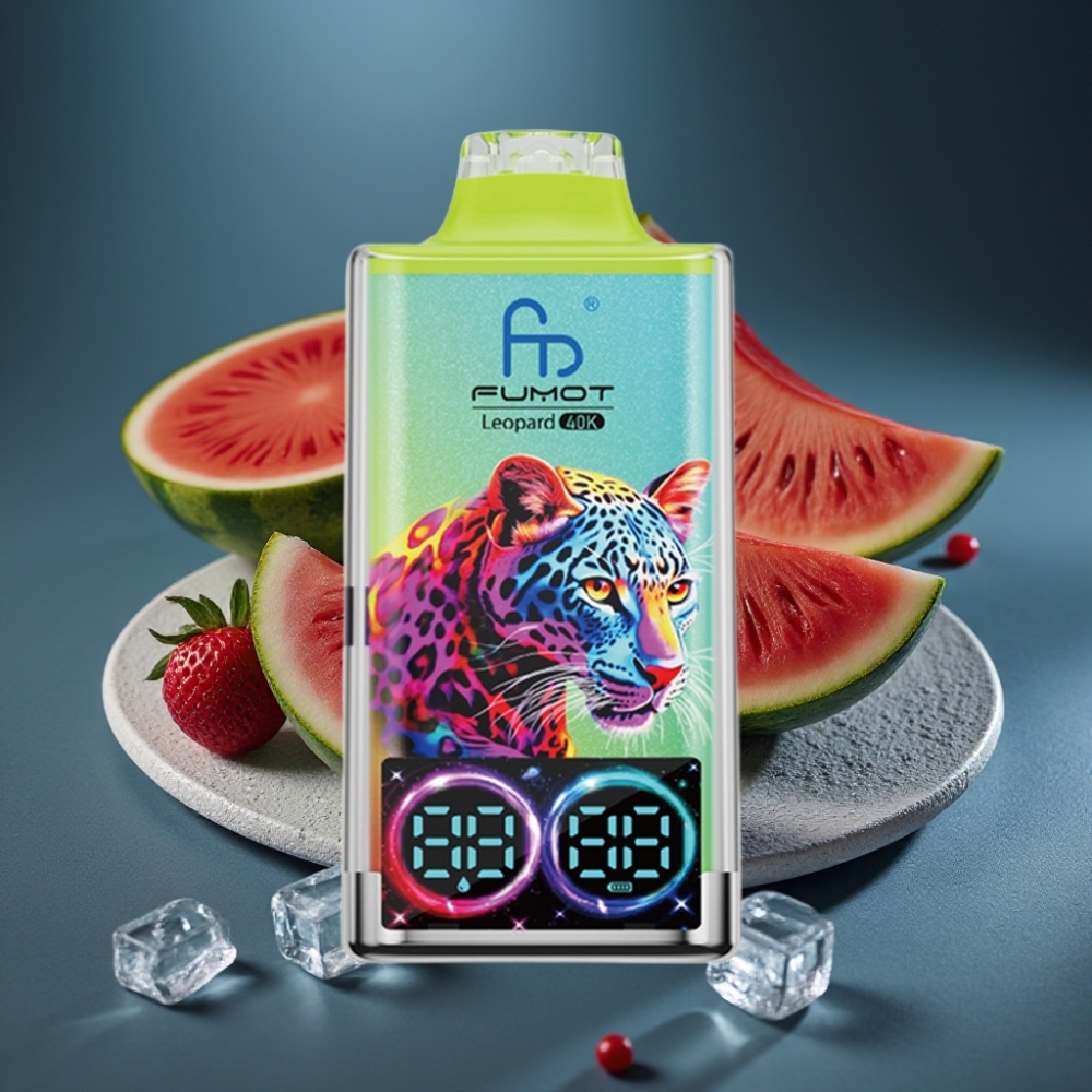Fumot Leopard 40K Puffs Vodní meloun Led, Dual Mesh, 700mAh, Type-C