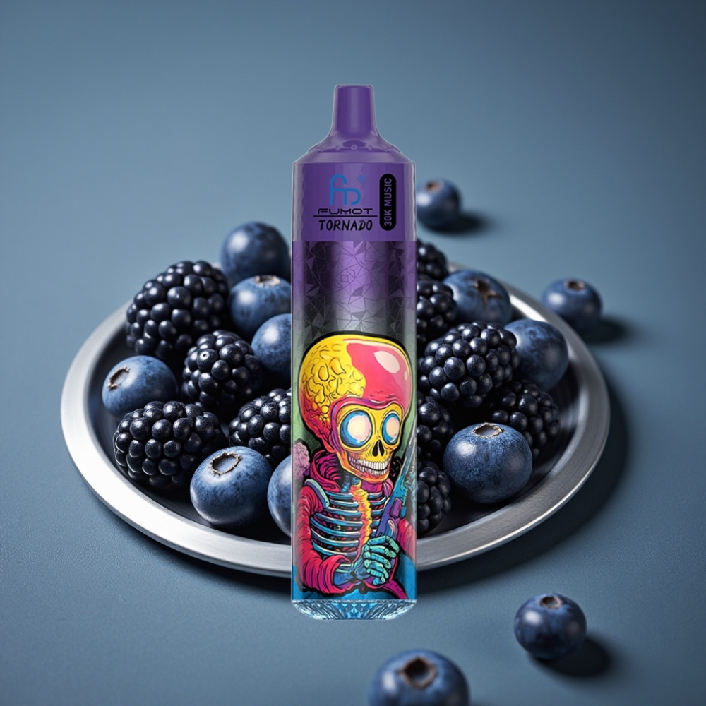 Fumot RandM Tornado 30000 Puffs 30mL 2%/5% Borůvka Ostružina