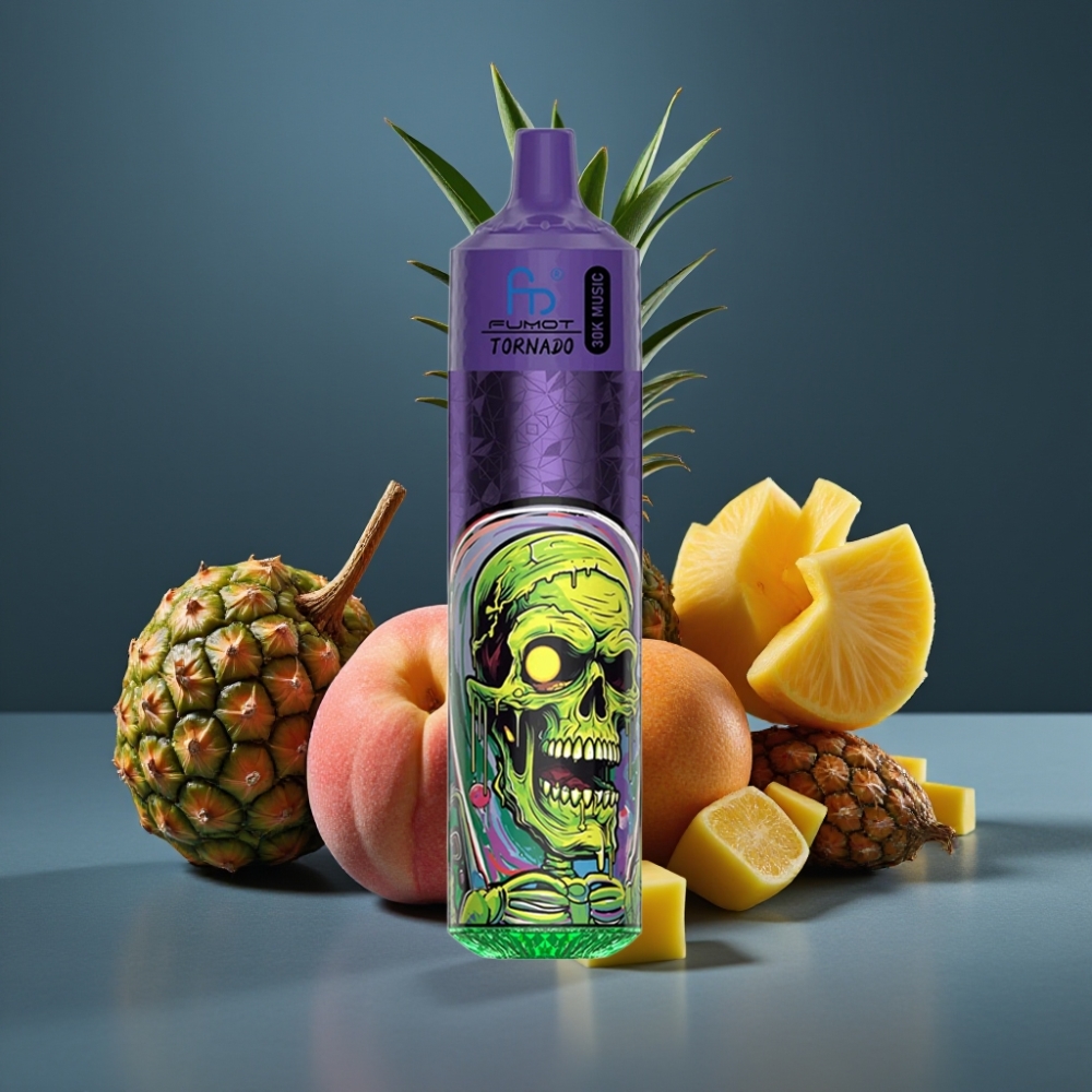 Fumot RandM Tornado 30000 Puffs 30mL 2%/5% Broskvový Mangový Ananasový