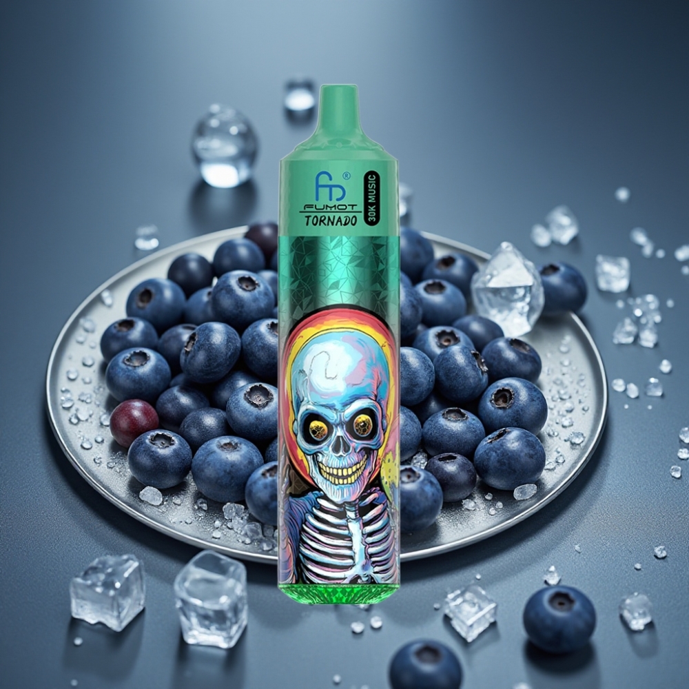 Fumot RandM Tornado 30000 Puffs 30mL 5% Borůvková Ledová 1.0 Ohm