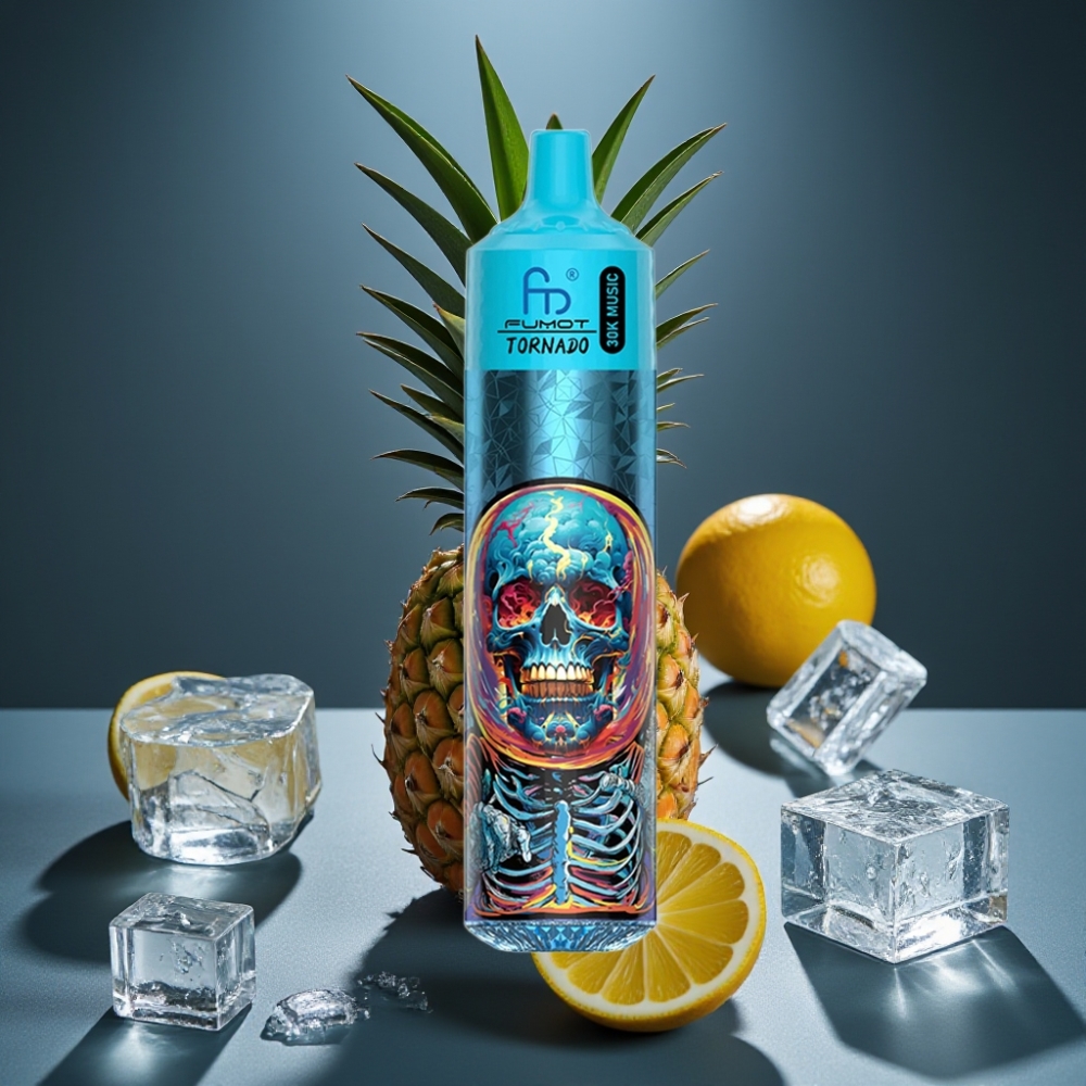 Fumot RandM Tornado 30000 Puffs Ananasový led, 30mL, 1.0 Ohm, 600mAh
