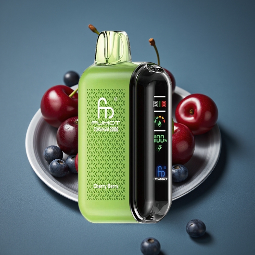 Fumot Tornado 20000 Puffs Dual Mesh 20ml 850mAh Třešňové Bobule