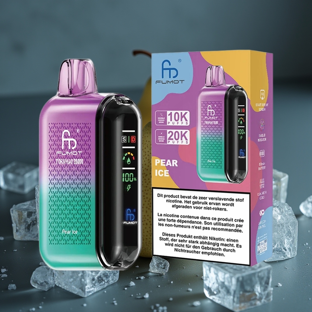 Fumot Tornado 20000 Puffs Dual Mesh Coil 20ml Hruška Led