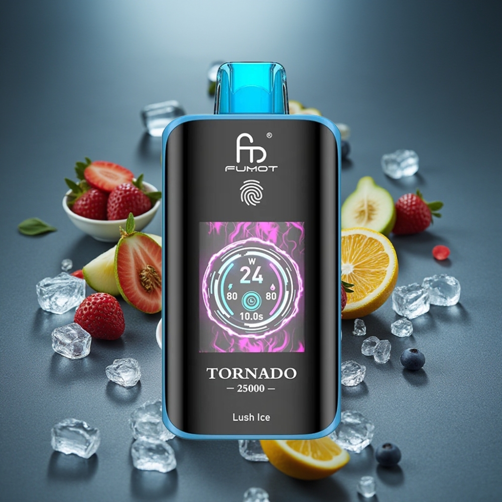 Fumot Tornado 25000 Puffs Lush Ice Ledová svěžest 20ml 700mAh Type-C