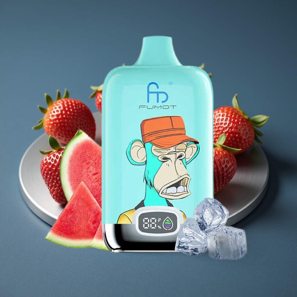 Fumot Tornado Digital Box 12000 Puffs Jahodová Kobliha, 20ml, 550mAh