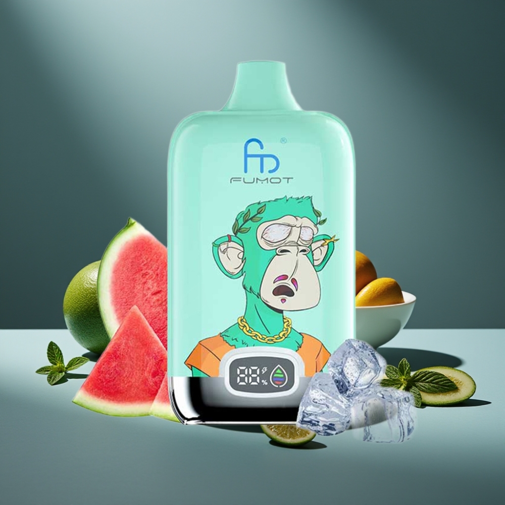 Fumot Tornado Digital Box 12000 Puffs Mrazivá Máta Mesh Coil 20ml Type-C