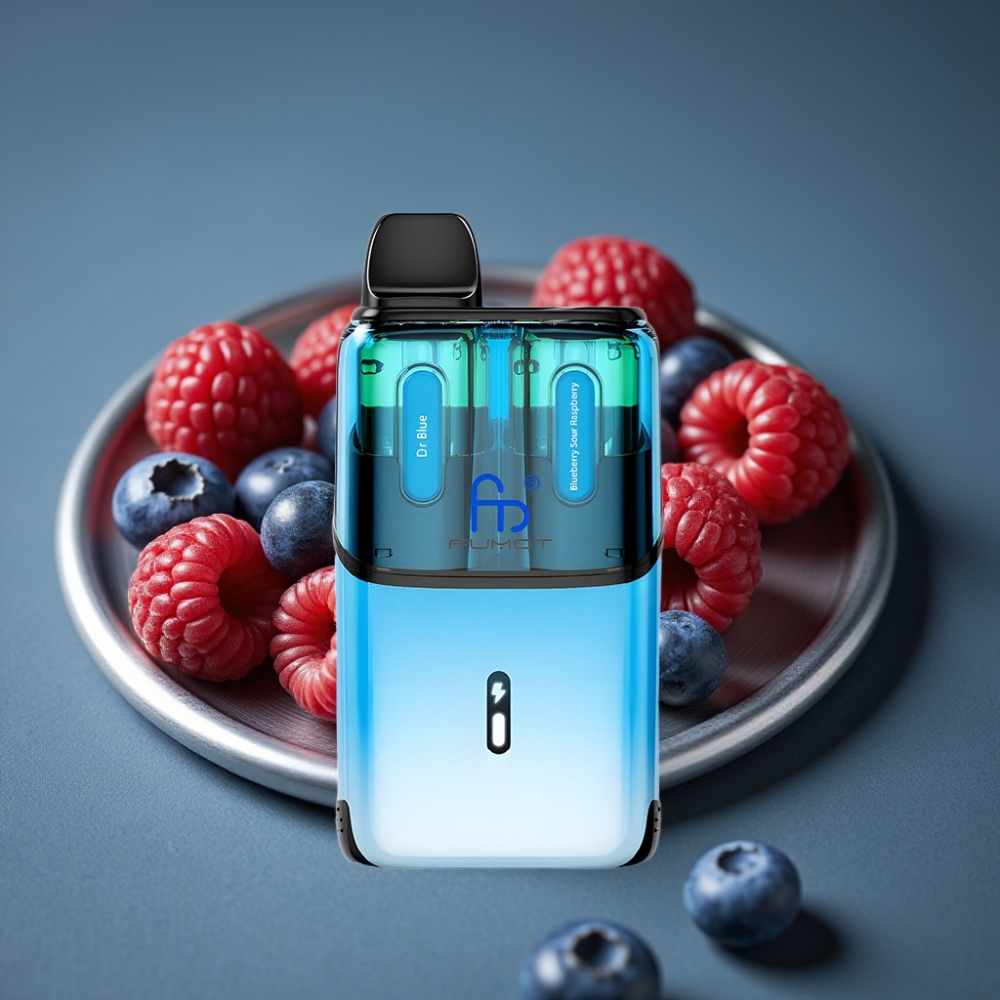 Fumot Ultra T32000 Disposable Vape Dr Blue - Borůvka Kyselá Malina, 32000 tahů, 24ml, 20mg