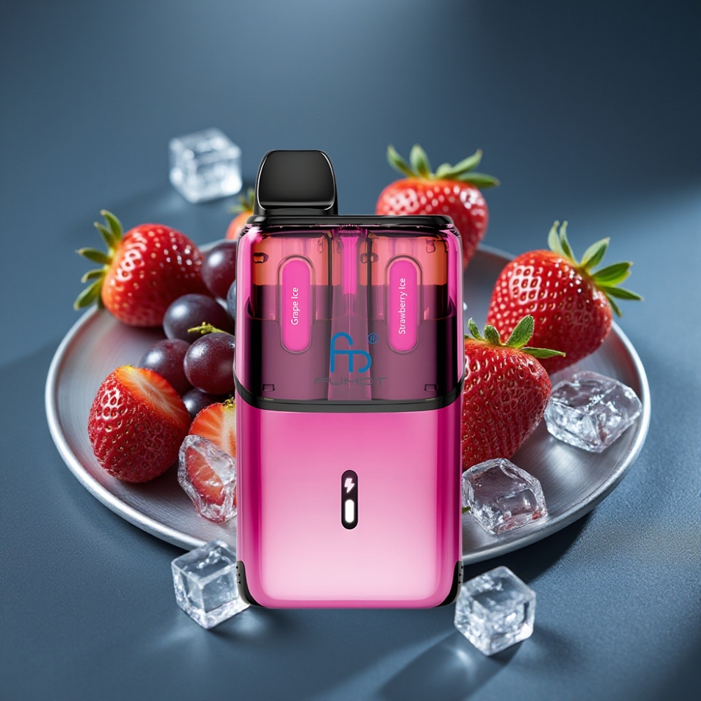 Fumot Ultra T32000 Disposable Vape Hroznový Led - Jahodový Led, 32000 šluků, 800mAh, 24ml