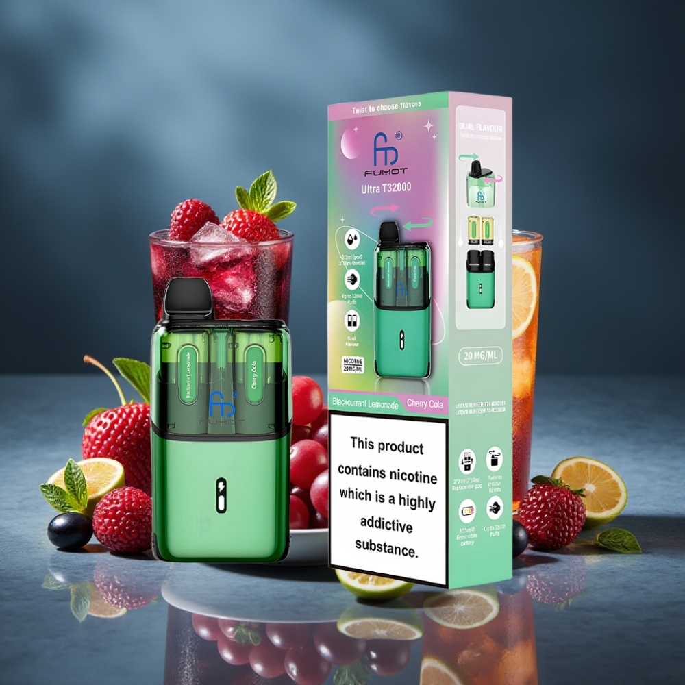 Fumot Ultra T32000 Černý rybíz Limonáda - Třešňová Kola 32000 fajfek 800mAh 24ml
