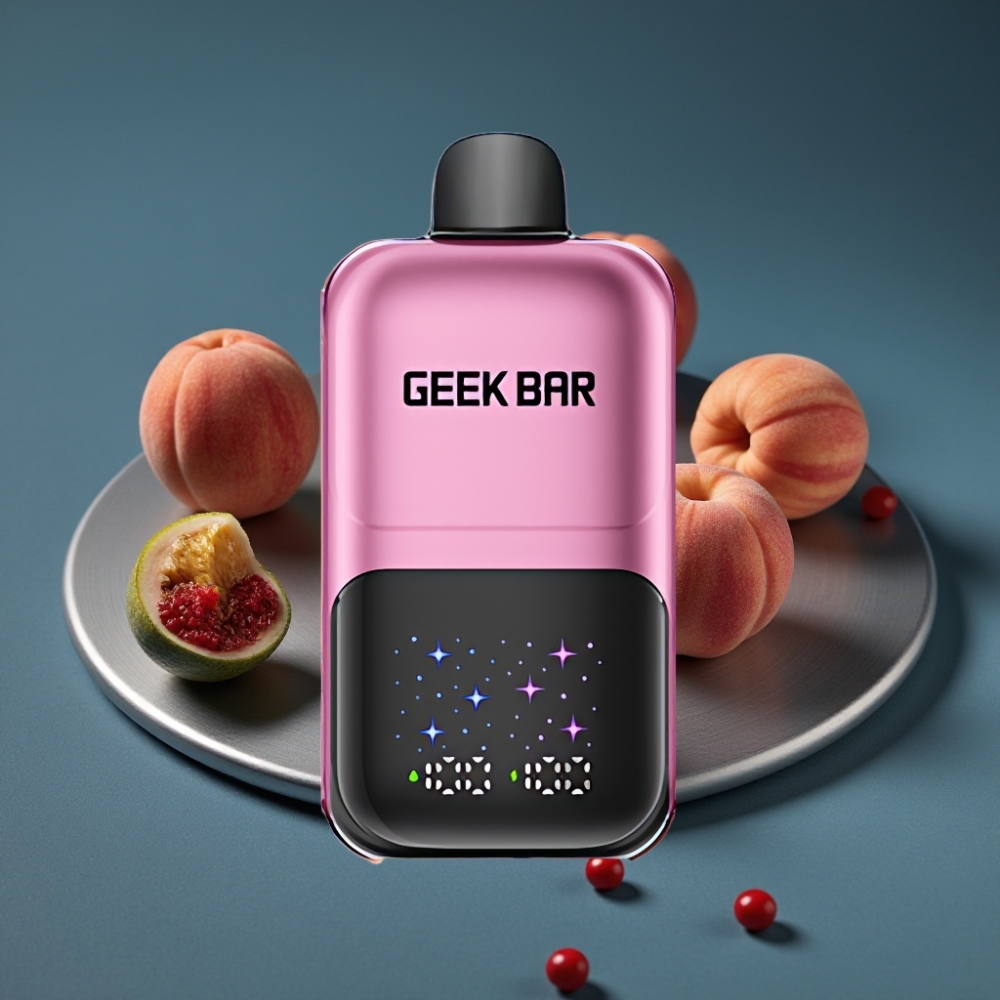 GEEK BAR 2GO 50000 Puffs 20mL Dual Tanks Broskev & Meloun Adjustable Flavors Rechargeable
