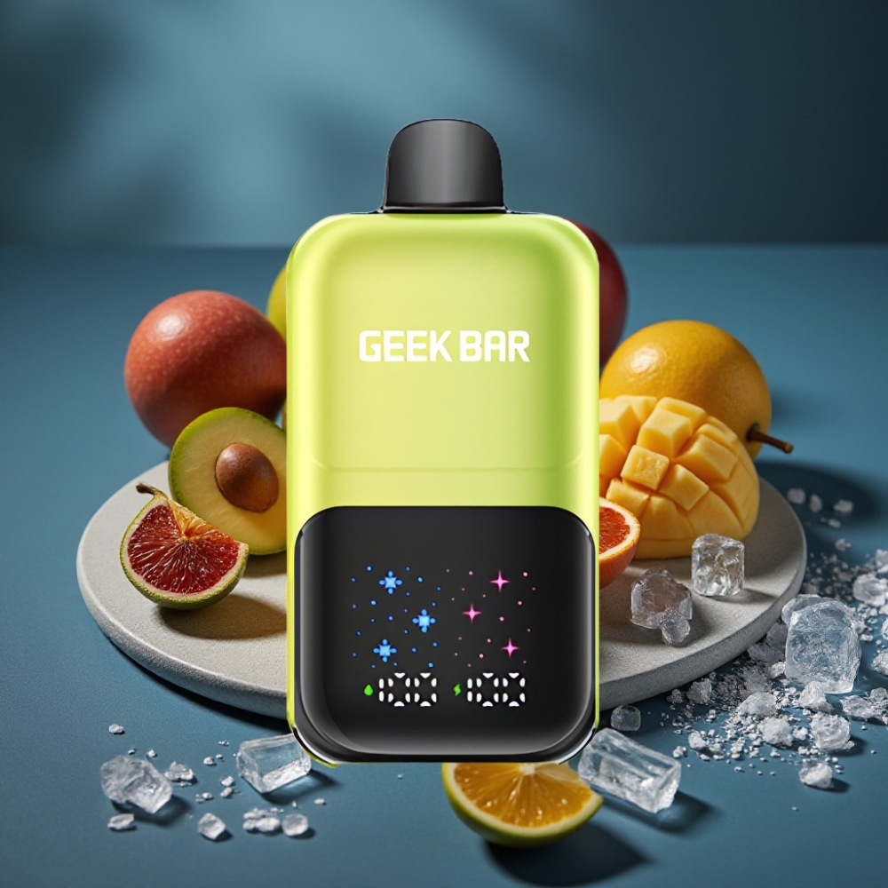 GEEK BAR 2GO 50000 Puffs 20mL Mexické Mango Led Dual Tanks Rechargeable