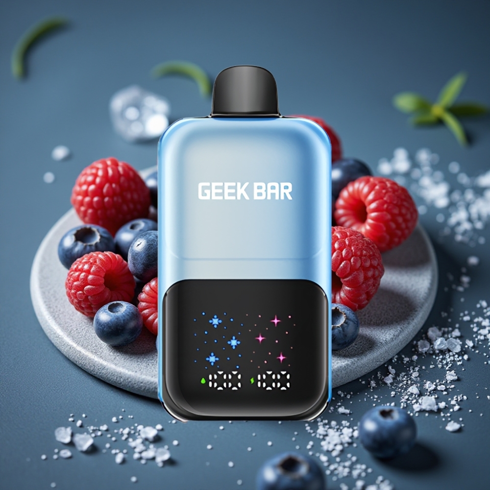 GEEK BAR 2GO 50000 Puffs Dual Tank 20ml Borůvka Malina Led 5% Nikotin