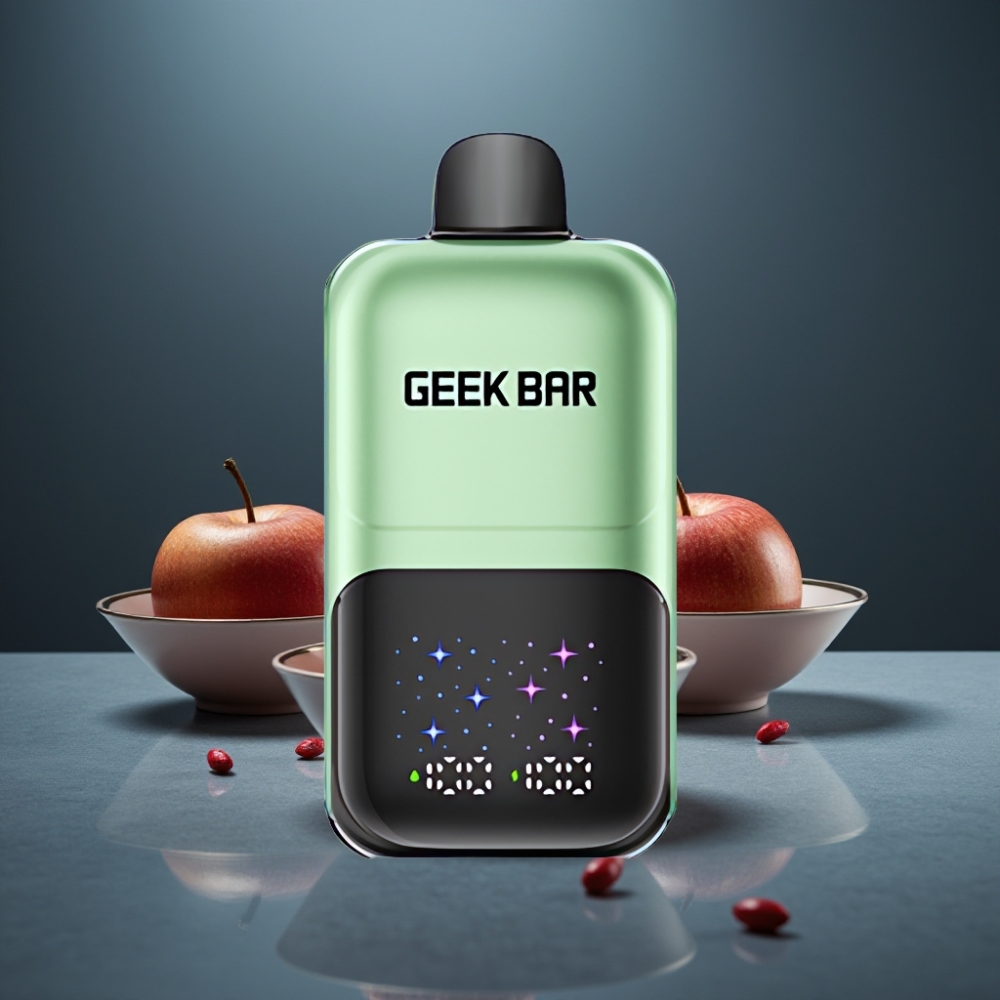 GEEK BAR 2GO 50000 Puffs Interaktivní Velký Displej Dvojitá Jablka A&B 20mL 5%