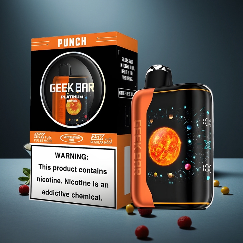 GEEK BAR Platinum Edition 25000 Punch, 20mL, 2% nikotinu, USB-C