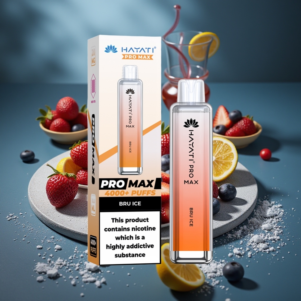 Hayati Pro Max 4000 Puffs Disposable Vape Bru Ledová 2ml 5% 1400mAh