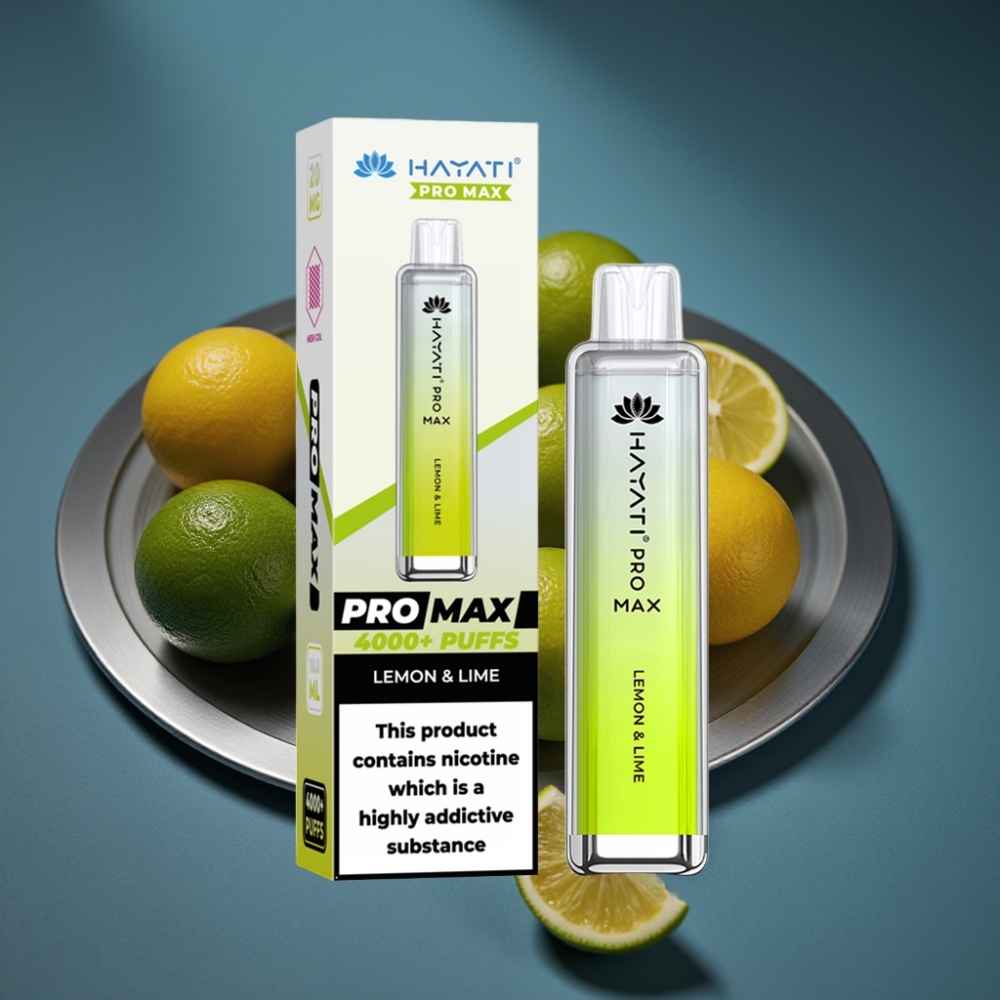 Hayati Pro Max 4000 Puffs Disposable Vape Citron & Limetka, 1400mAh, 2ml/10ml