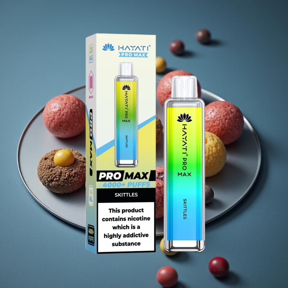 Hayati Pro Max 4000 Puffs Disposable Vape Skittles 5% 1400mAh LED