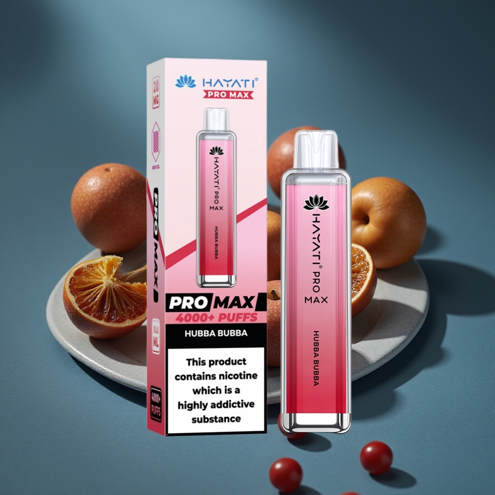 Hayati Pro Max 4000 Puffs Hubba Bubba, 1400mAh, 2ml/10ml, TPD