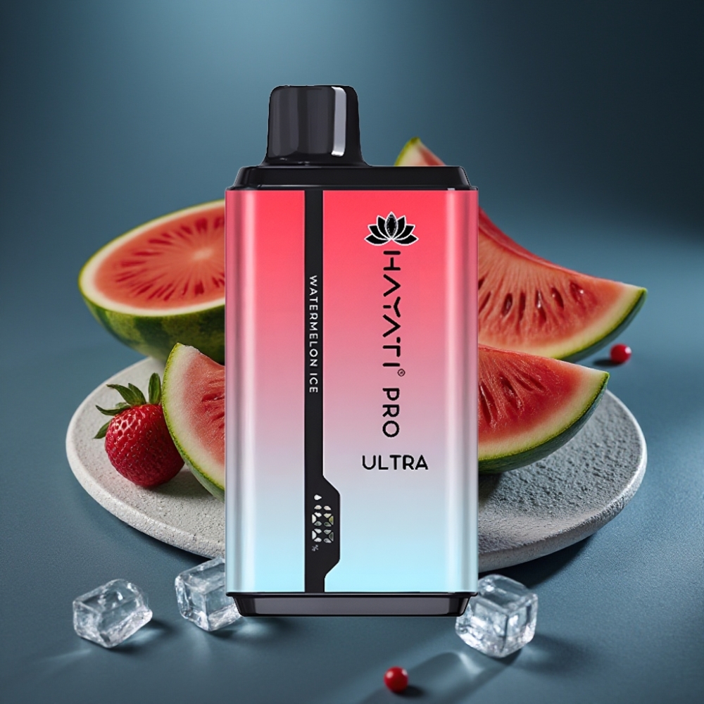Hayati Pro Ultra 15000 Puffs Vodní meloun Ice 850mAh 2×12ml 2%