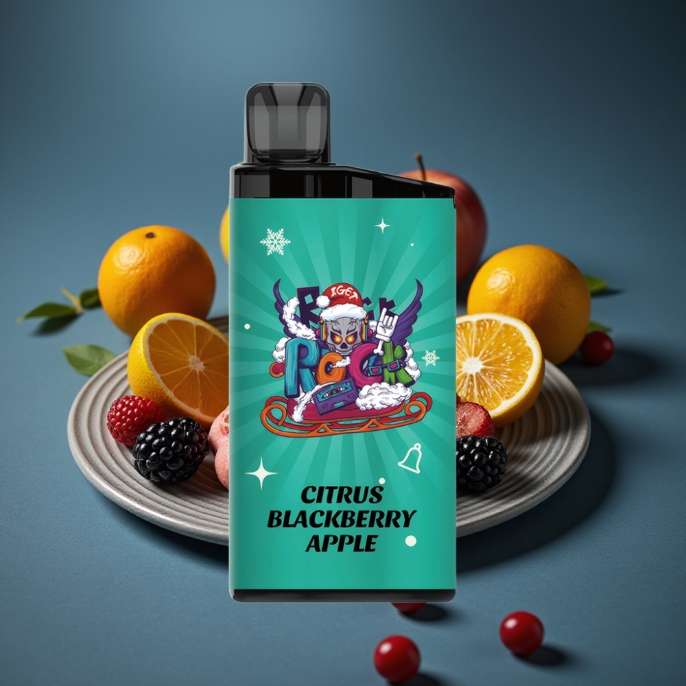 IGET Bar 3500 Puffs Citrus Blackberry Apple 1.2 Ohm Mesh 1400 mAh