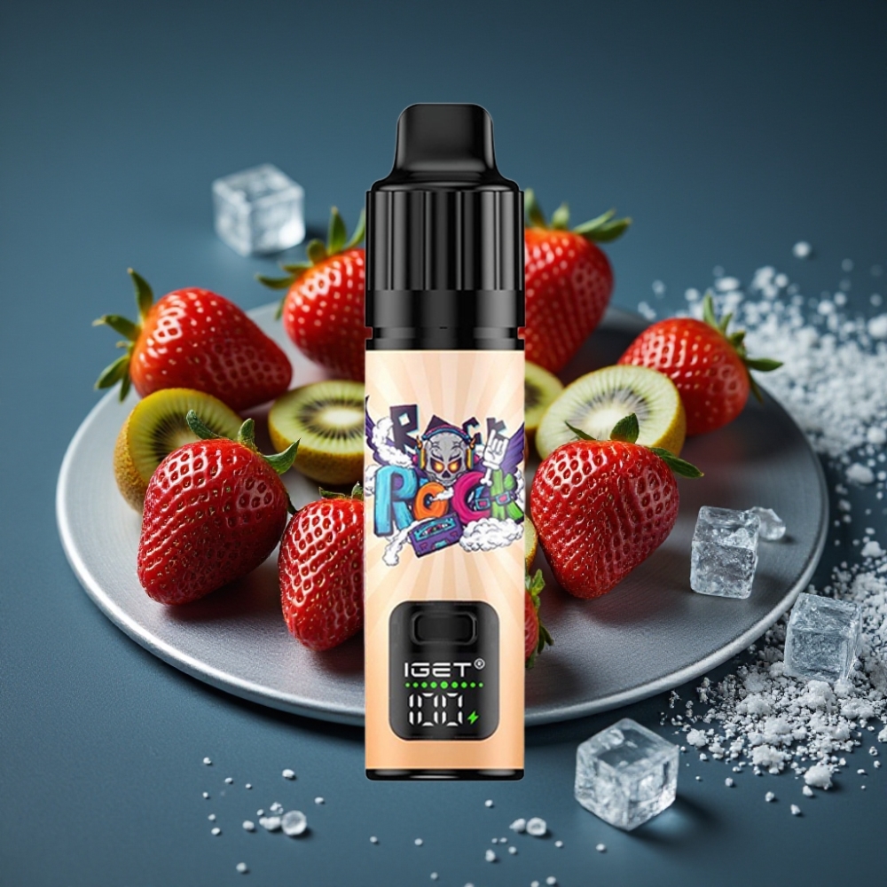 IGET BAR PLUS S3 POD 10000 Puffs Disposable Vape Jahoda Kiwi Ledová 18 ml 5%
