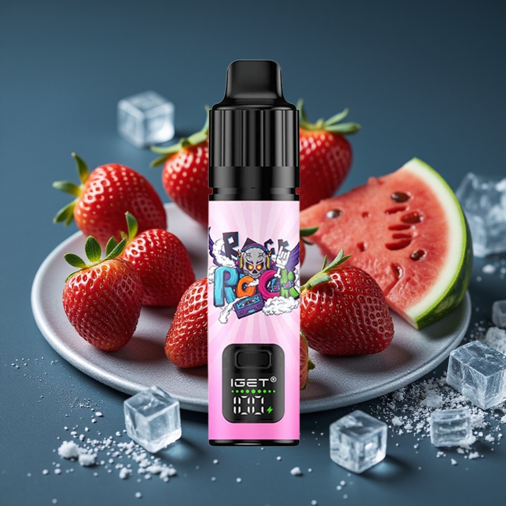 IGET BAR PLUS S3 POD 10000 Puffs Jahoda Vodní Meloun Led 18 ml 5% 950 mAh