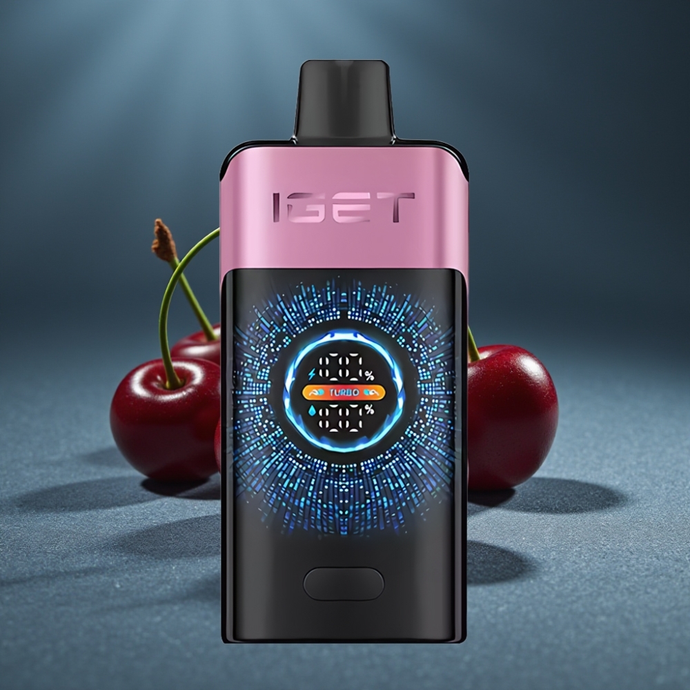 IGET ONE 12000 Puffs Cherry Monster Disposable Vape, 2700 mAh, Dual Mesh Coil