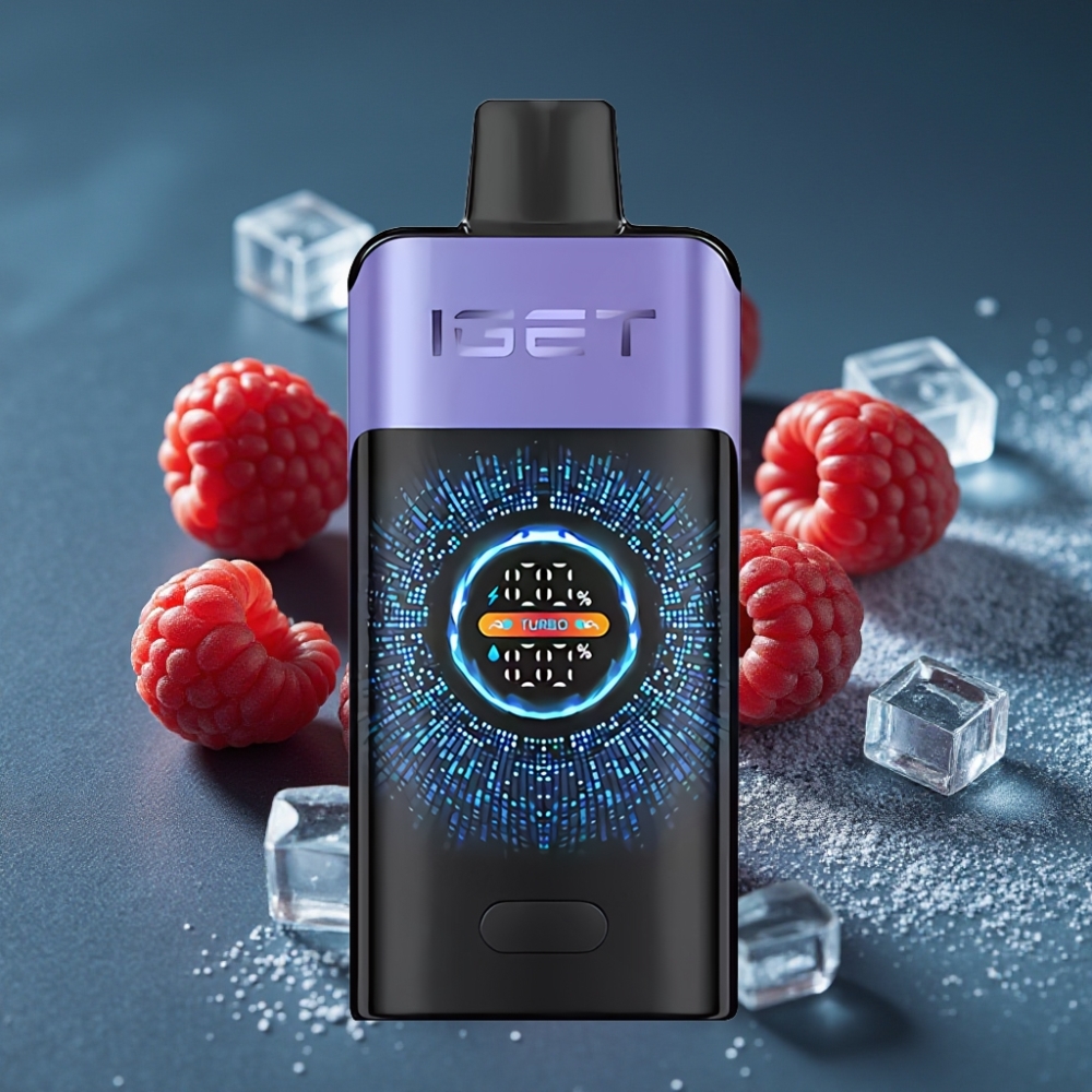 IGET ONE 12000 Puffs Jednorázová E-cigareta Malina Hroznový Led 2700mAh 0.6ohm